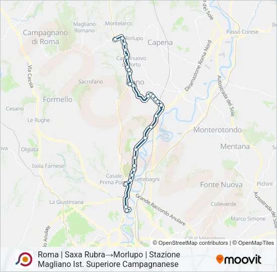 COTRAL Bus Line Map