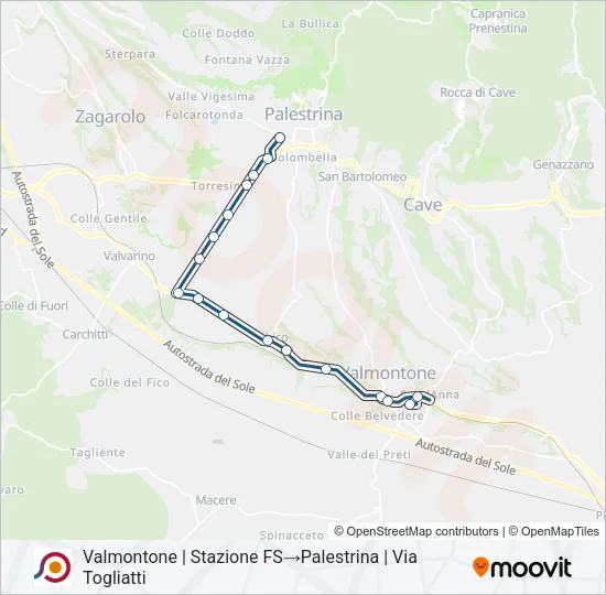 COTRAL Bus Line Map