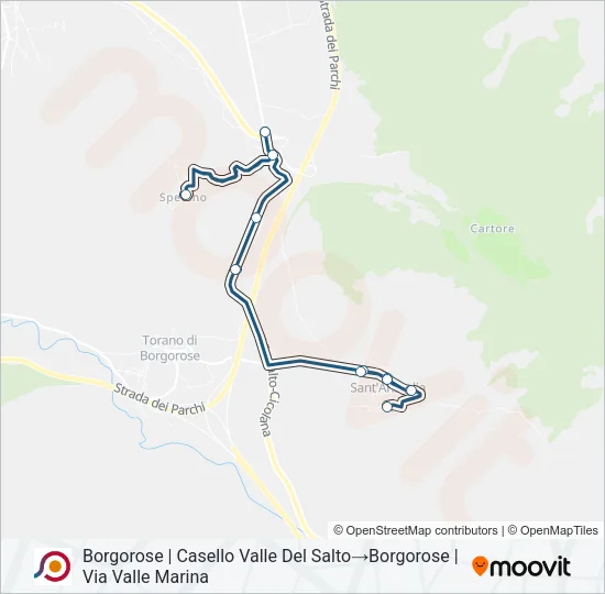 COTRAL Bus Line Map