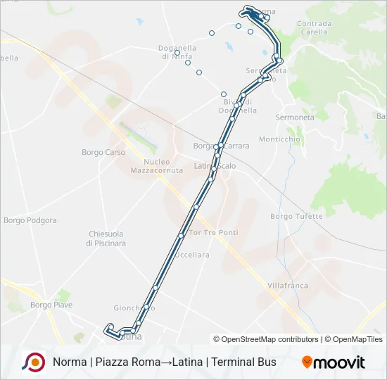 COTRAL Bus Line Map