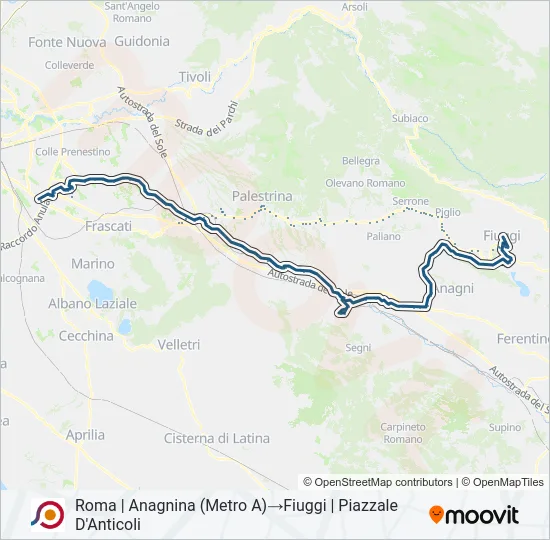 COTRAL Bus Line Map