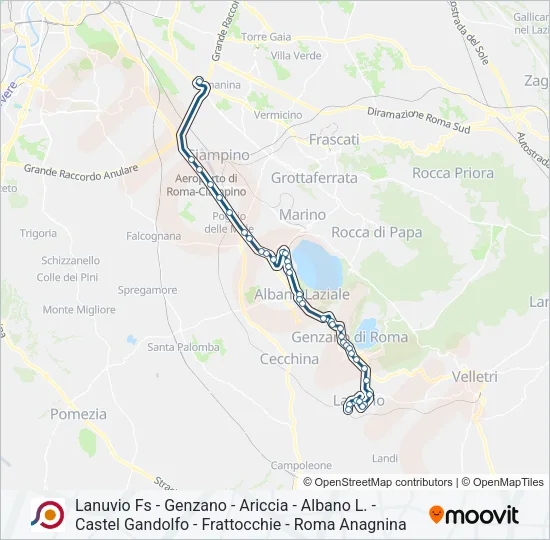 COTRAL Bus Line Map