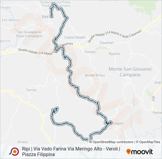 COTRAL Bus Line Map