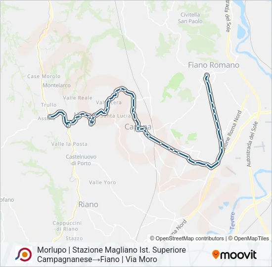 COTRAL Bus Line Map