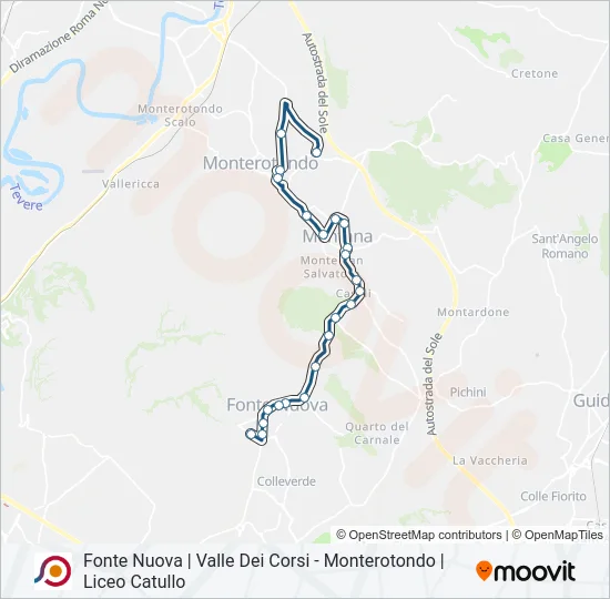 COTRAL Bus Line Map