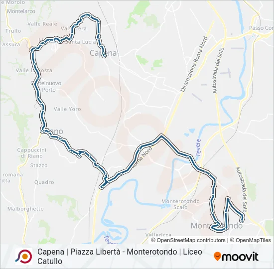 COTRAL Bus Line Map