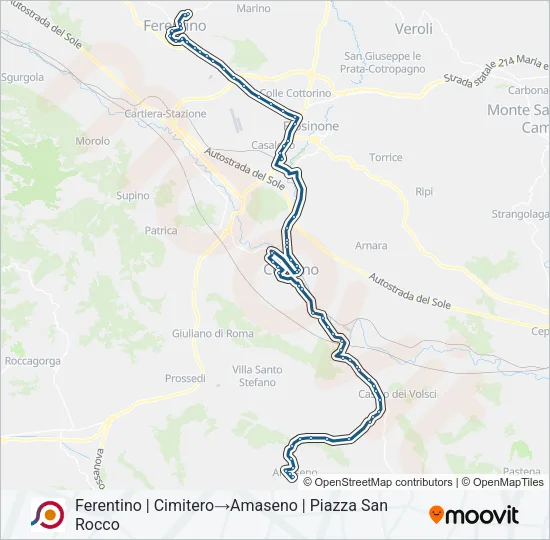 COTRAL Bus Line Map