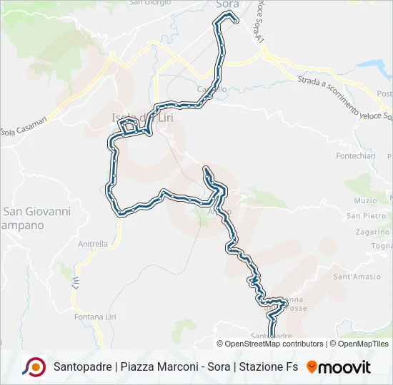COTRAL Bus Line Map
