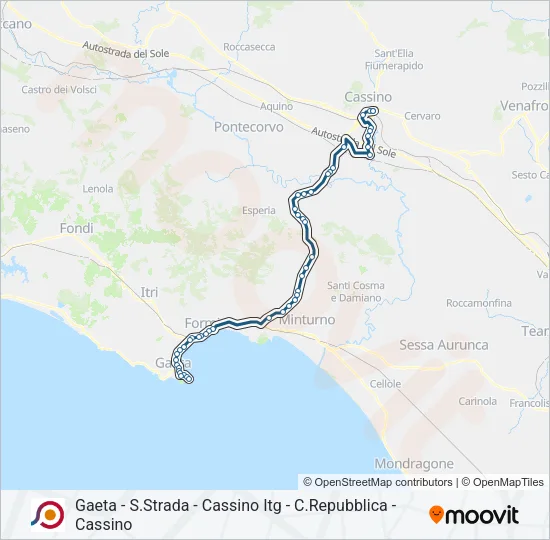 COTRAL Bus Line Map