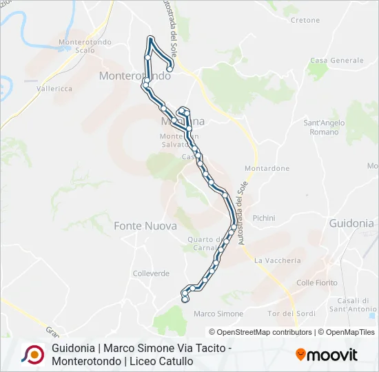 COTRAL Bus Line Map