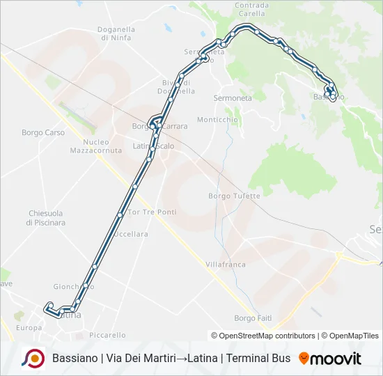 COTRAL Bus Line Map