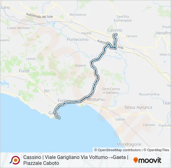 COTRAL Bus Line Map
