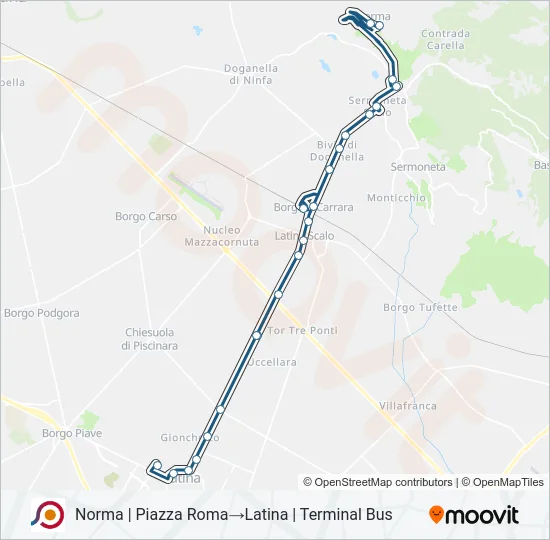 COTRAL Bus Line Map