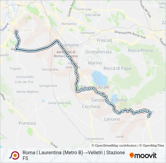 COTRAL Bus Line Map