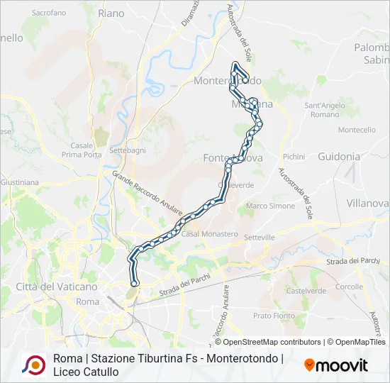 COTRAL Bus Line Map
