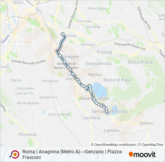 COTRAL Bus Line Map