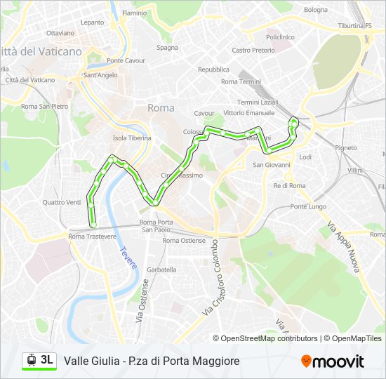 3l Route: Schedules, Stops & Maps - P.za Di Porta Maggiore (Updated)