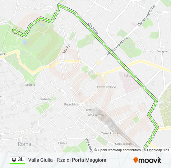 3L Light Rail Line Map