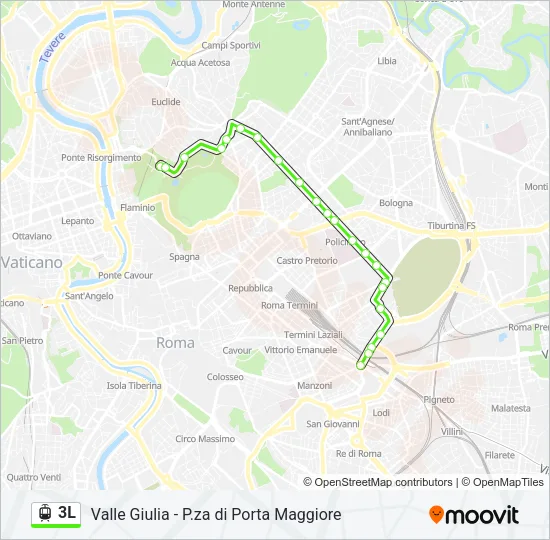 3L Light Rail Line Map