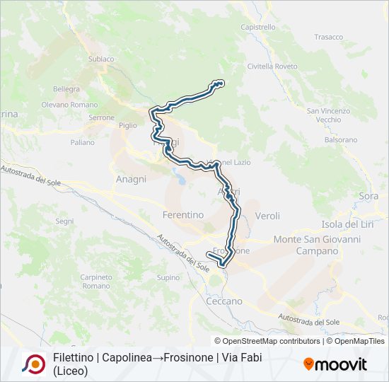 COTRAL Bus Line Map
