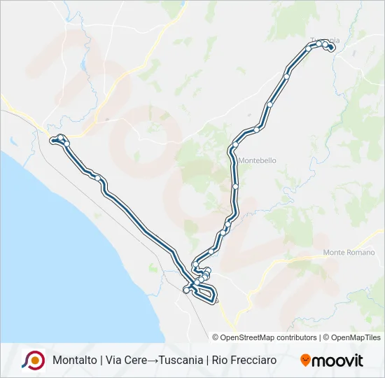 COTRAL Bus Line Map