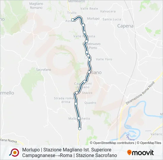 COTRAL Bus Line Map