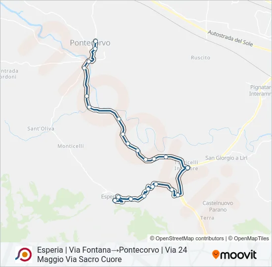 COTRAL Bus Line Map