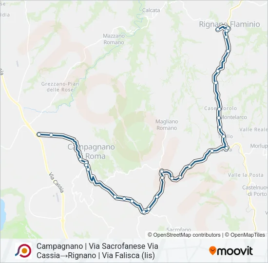 COTRAL Bus Line Map