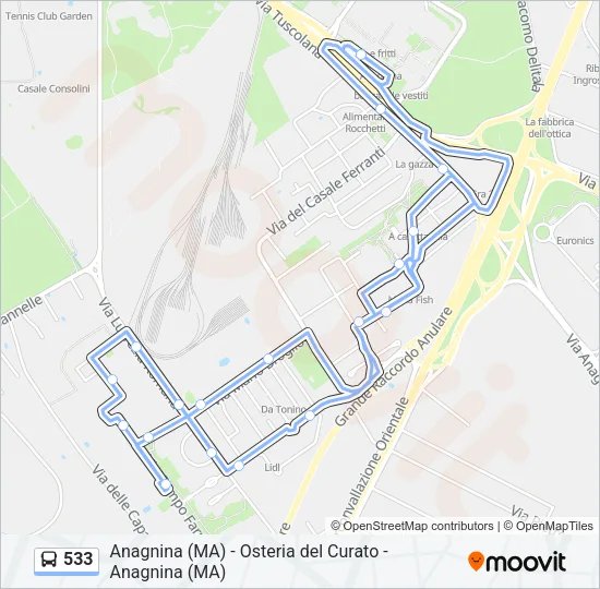 533  Line Map
