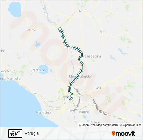 RV Train Line Map