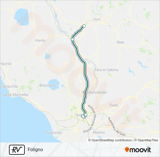 RV Train Line Map