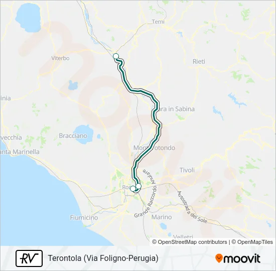 RV Train Line Map