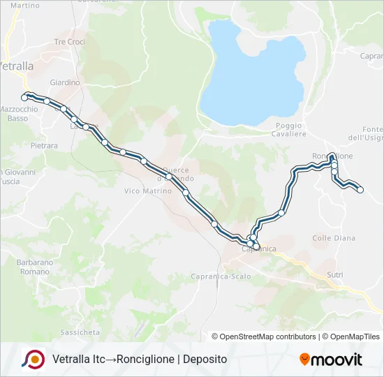 COTRAL Bus Line Map