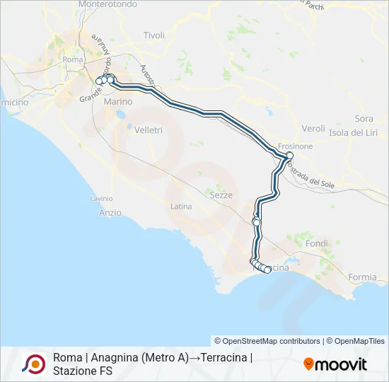 COTRAL Bus Line Map