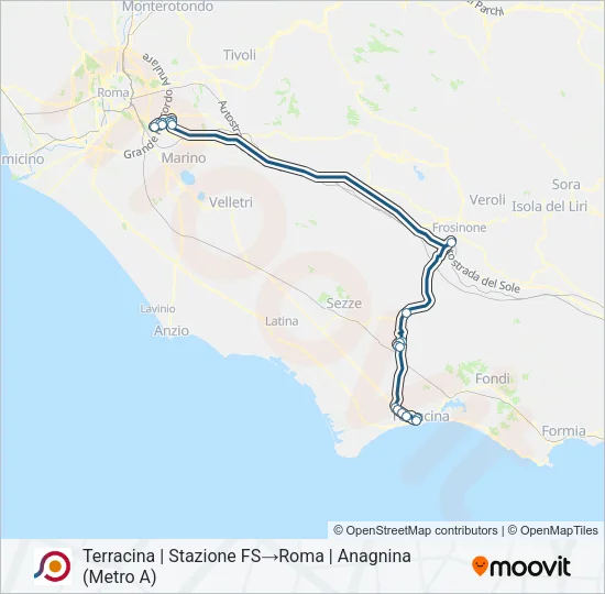 COTRAL Bus Line Map