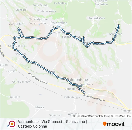 COTRAL Bus Line Map