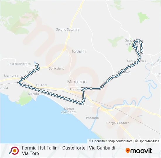 COTRAL Bus Line Map