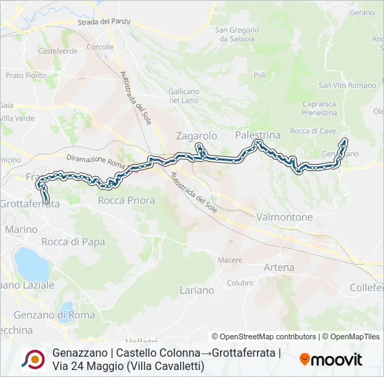 COTRAL Bus Line Map
