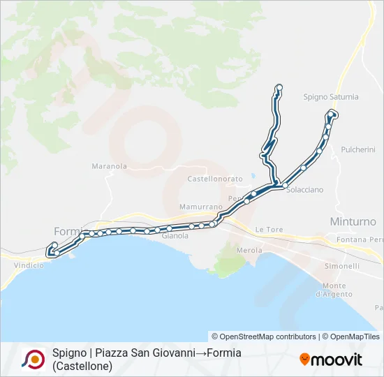 COTRAL Bus Line Map