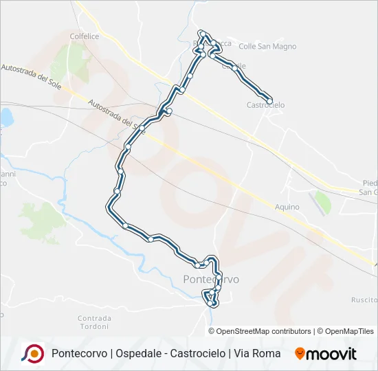 COTRAL Bus Line Map