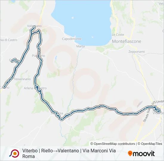 COTRAL Bus Line Map