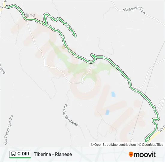 C DIR Bus Line Map
