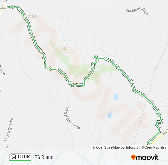 C DIR Bus Line Map