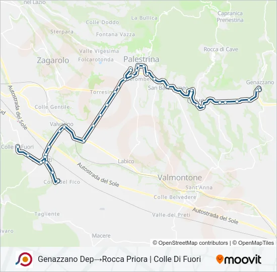 COTRAL Bus Line Map