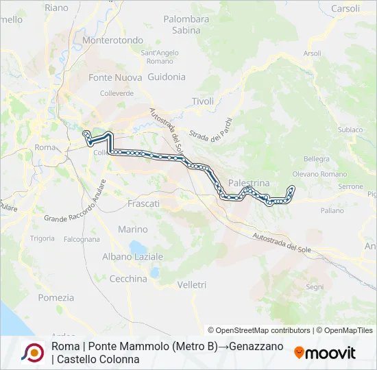 COTRAL Bus Line Map