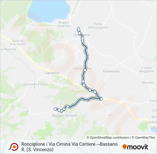 COTRAL Bus Line Map