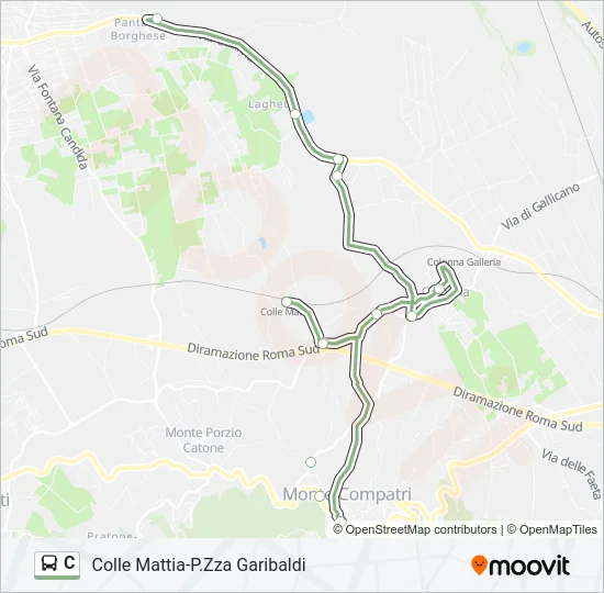 C Bus Line Map