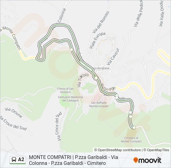 A2 Bus Line Map