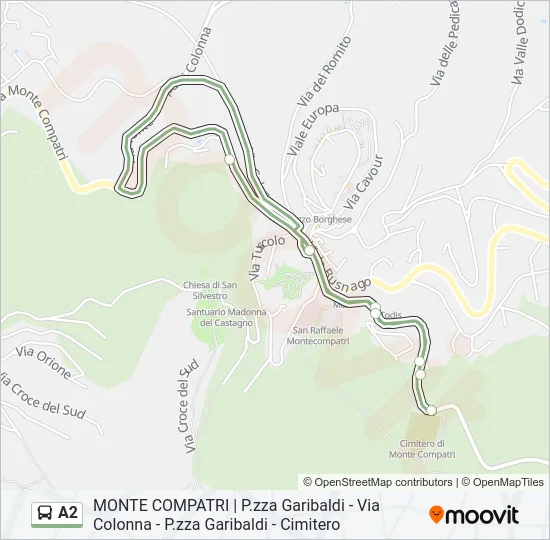A2 Bus Line Map