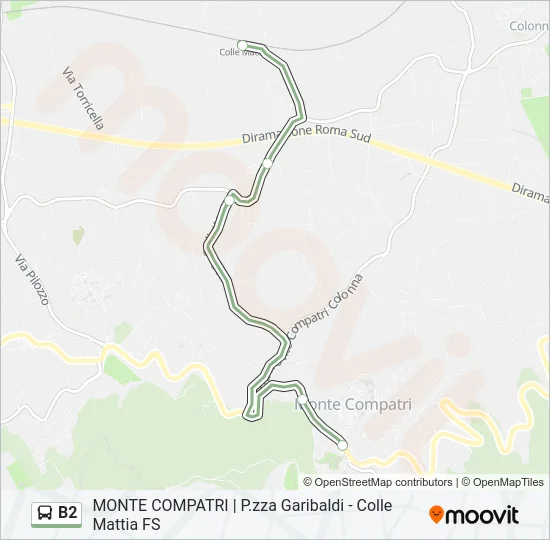 B2 Bus Line Map
